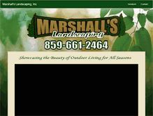 Tablet Screenshot of marshallslandscapingky.com